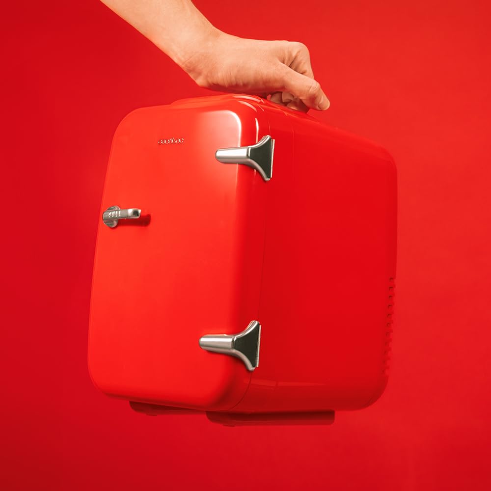 Cecotec Bolero MiniCooling 4L Mini-Kühlschrank, Kühl- & Heizfunktion, 12V/220V, Rot